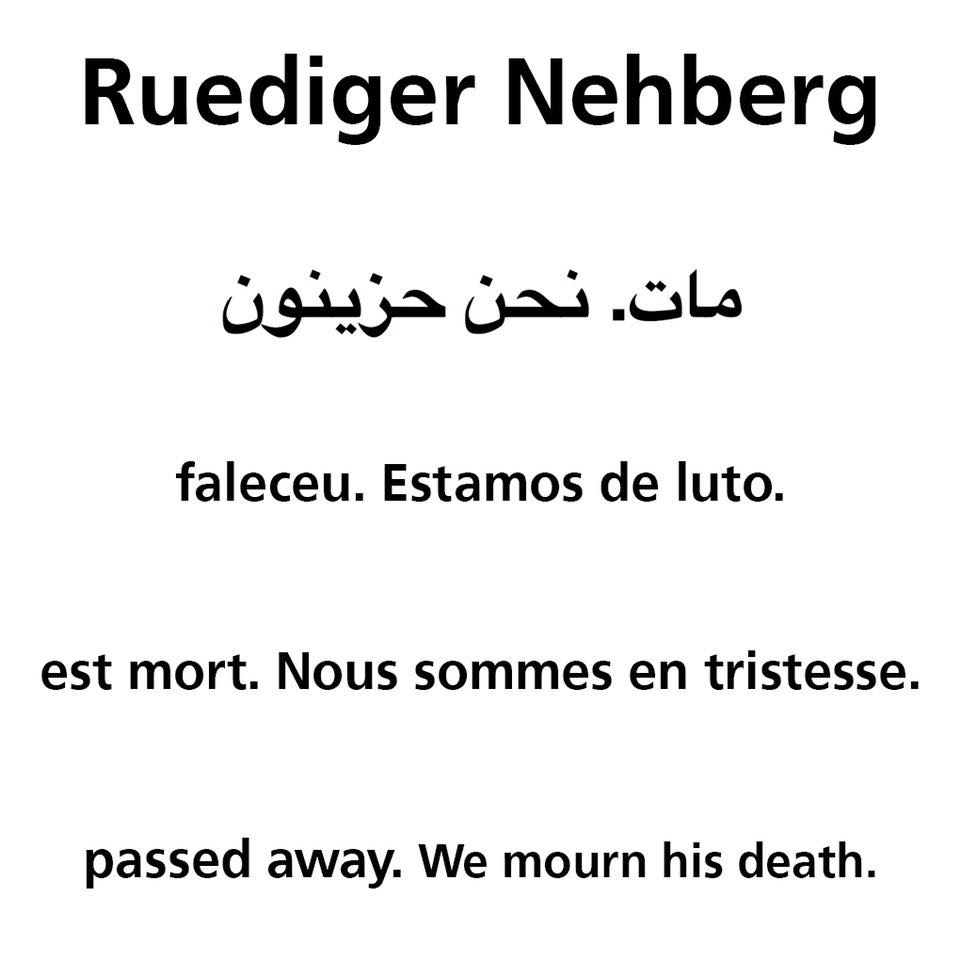 Ruediger Nehberg passed away. We mourn his death.